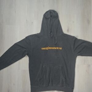 The Hundreds Charcoal Hoodie with Gold Logo